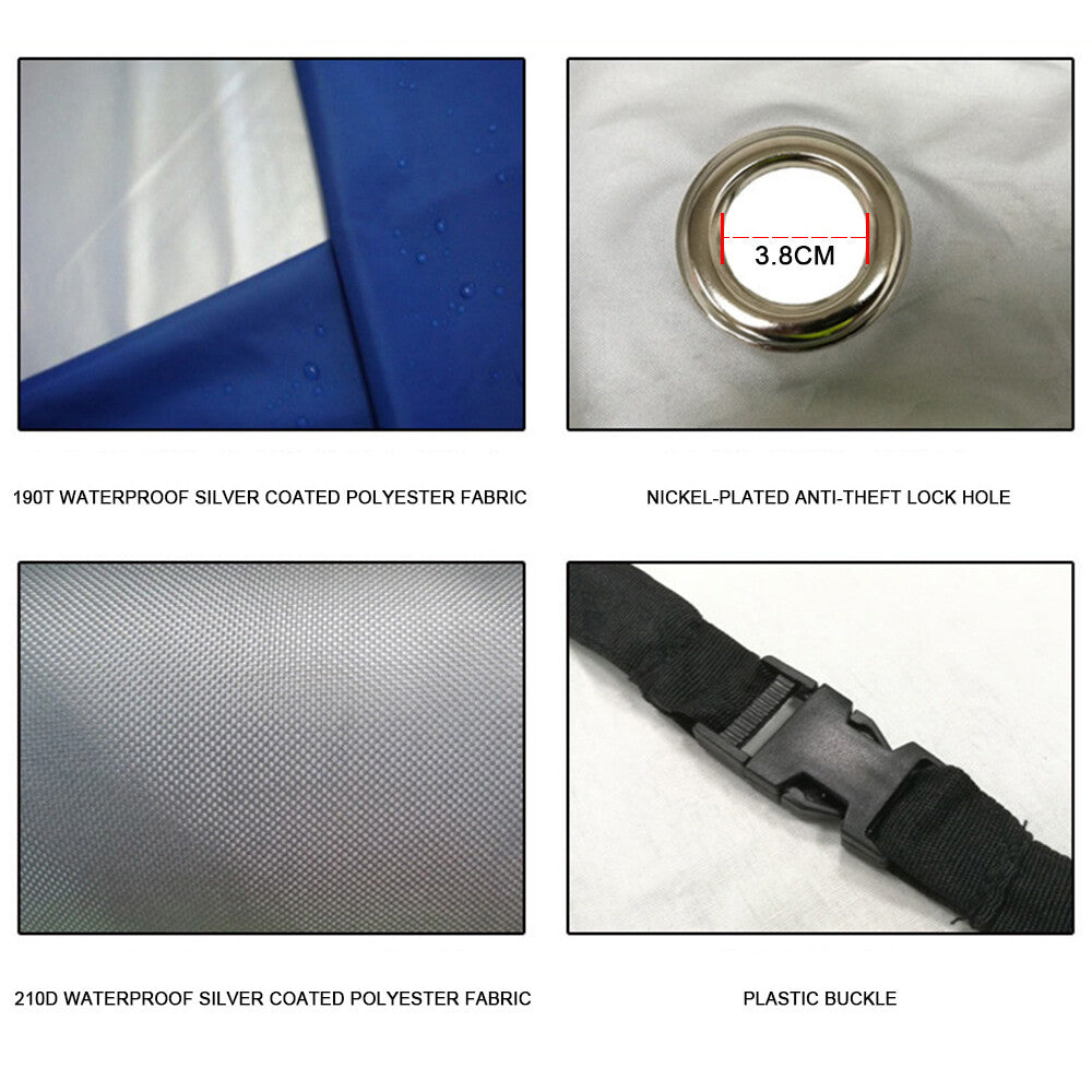 Motorcycle protective case: waterproof, dustproof, sunproof, UV-protective, rainproof, and snowproof; suitable for mini scooters.