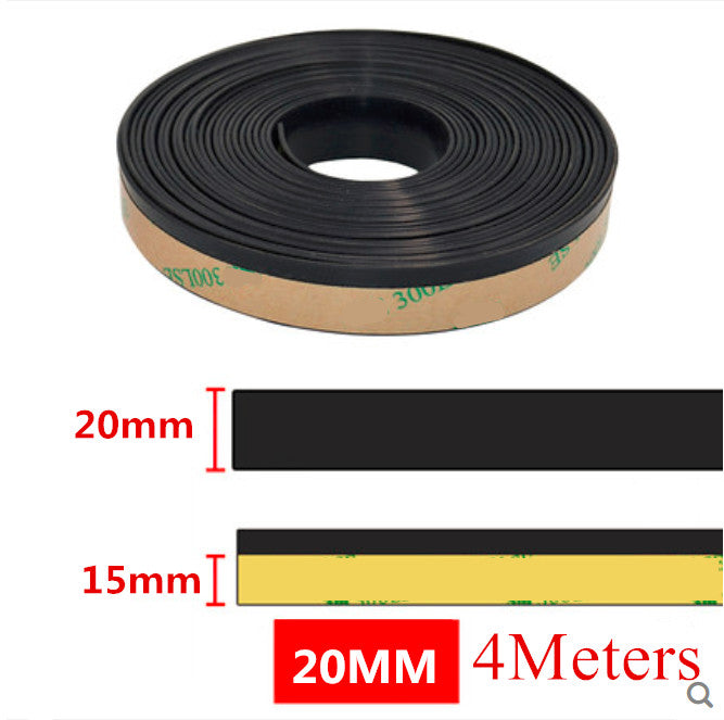 4M Rubber Seal Weather Strip Front Rear Window Edge Trim Moulding for Car SUV