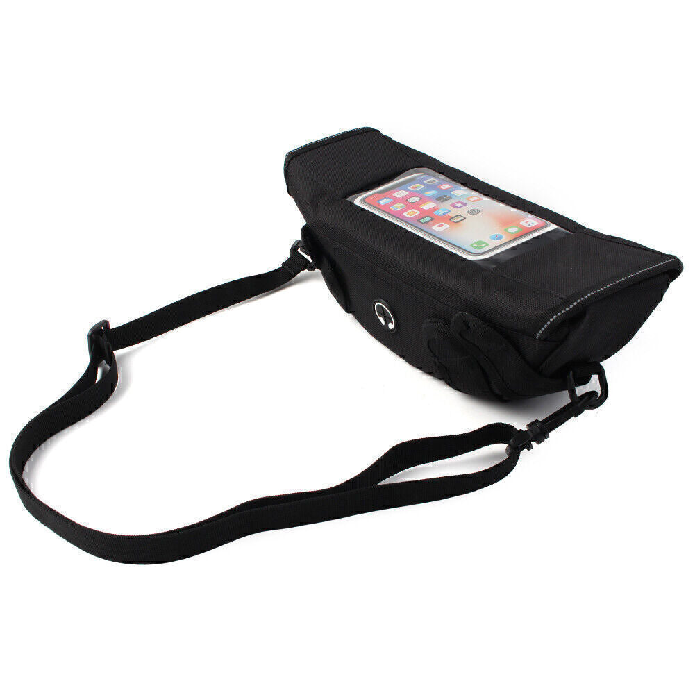 Motorcycle Handlebar Travel Storage Bag Bike Saddlebag Waterproof for HONDA Blk Q