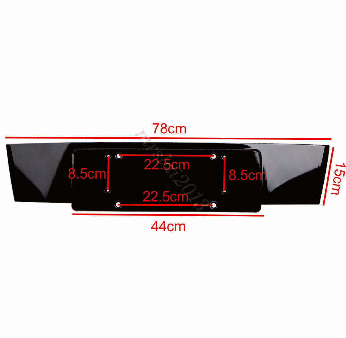 for Audi Q7 Front Bumper License Number Plate Holder Bracket Support Frame 06-13 Q