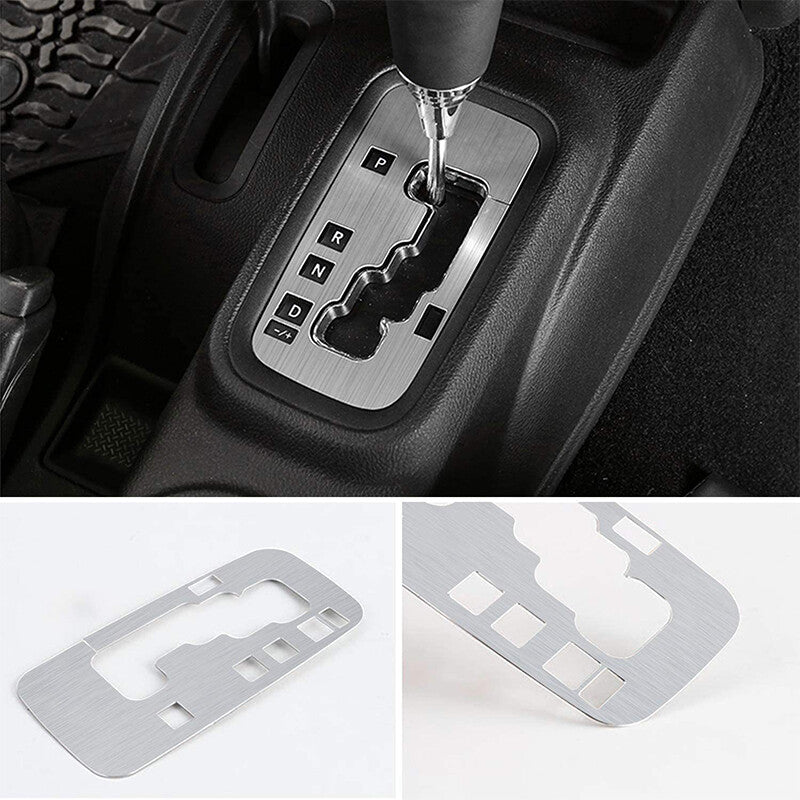 Silver gear shift paddle cover decorative frame for 11-17 for Jeep for Wrangler JK JKU