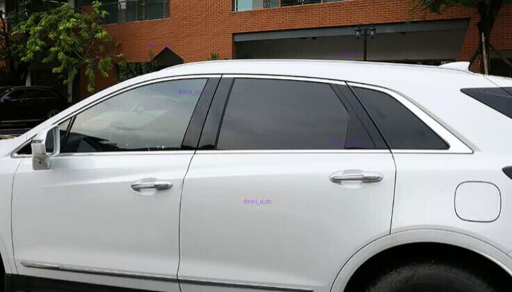 for Cadillac XT5 2017-2024 Stainless Silver Window Molding Sill Strip Cover Trim