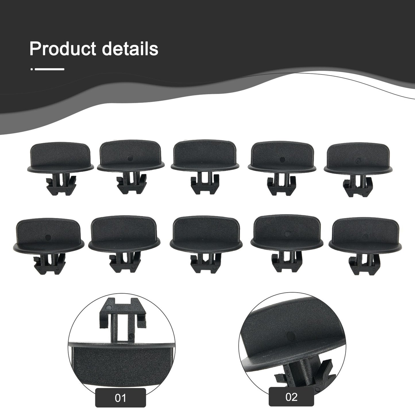 10pcs Bumper Lower Deflector Retainer Clips for Jeep For Grand For Cherokee v