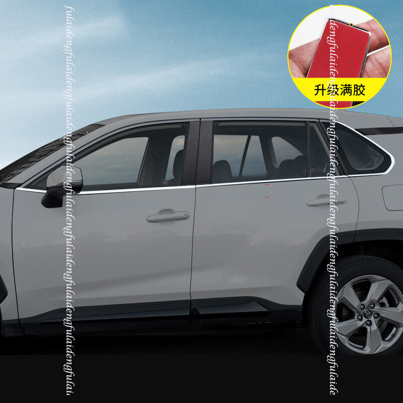 6pc for Toyota RAV4 2019-2024 Chrome S.Steel Bottom Window Frame Sill Cover Trim