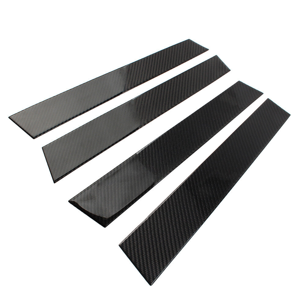 Carbon Fiber Set Pillar Posts Door Window Trim for Infiniti FX 2009-2013 QX70