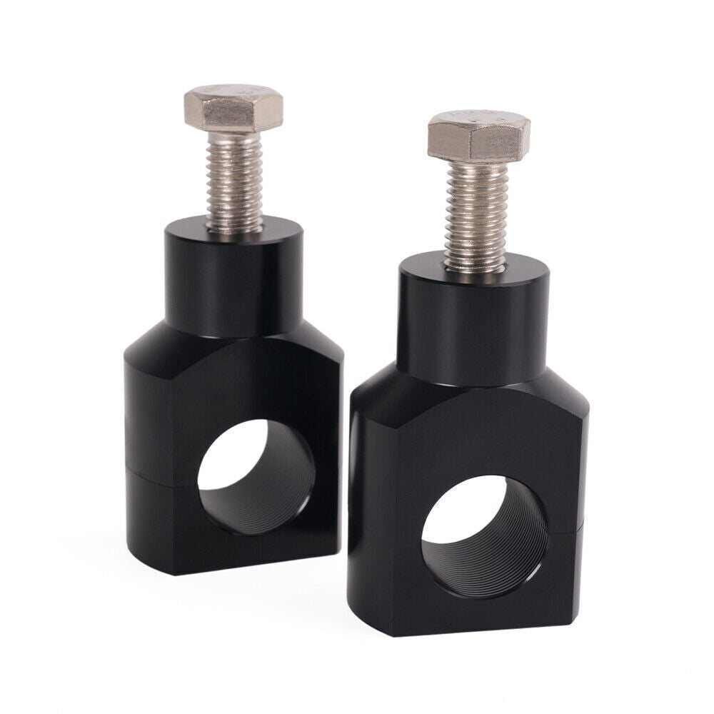 Black Shorty 1Handlebar Risers Clamp for Harley Fatboy Dyna Sportster Touring Q