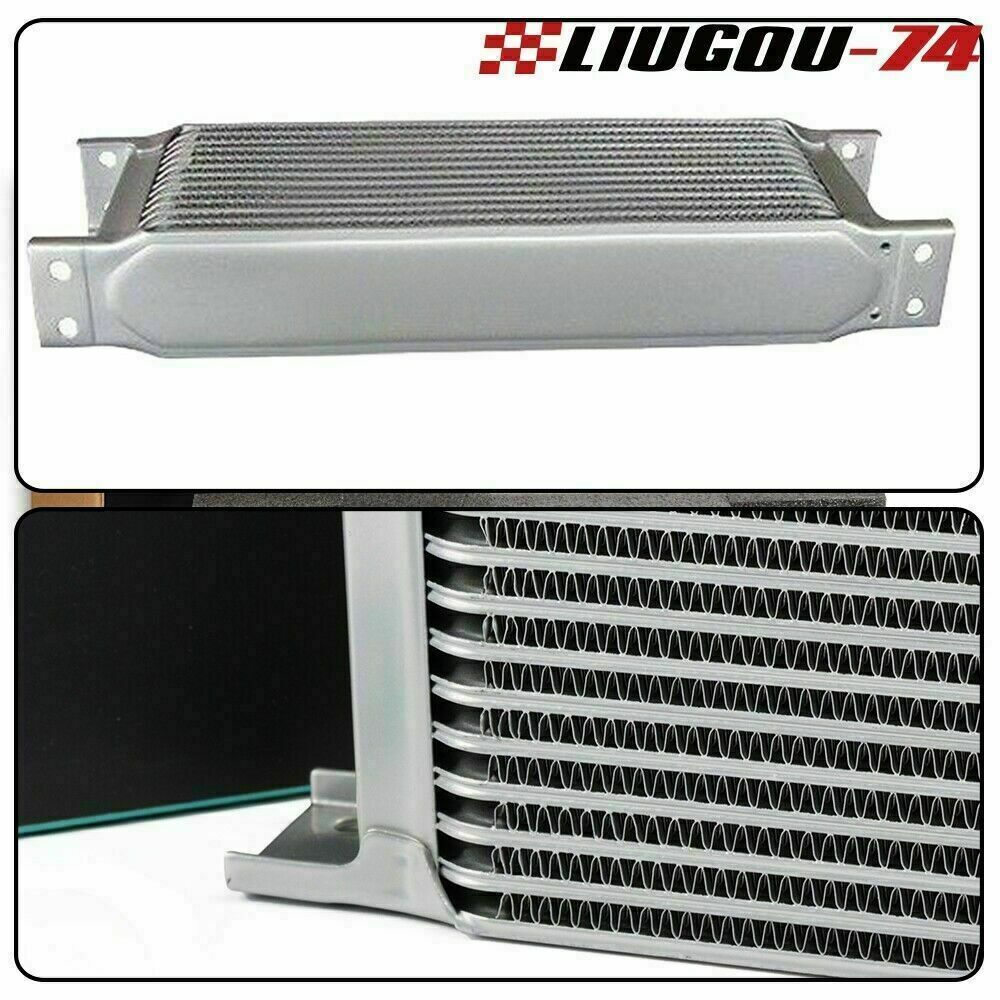 Fits 30 row Universal Engina Aluminium AN10 Oil Cooler + Filter Adapter Kit - v
