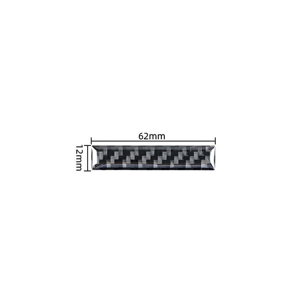 Carbon fiber interior center vent cover trim for Porsche Taycan
