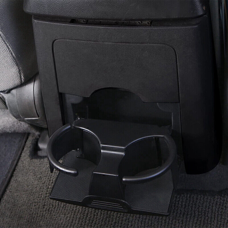 Black console cup holder and rear console beverage cup insert for Nissan Xterra 2006-15 Q