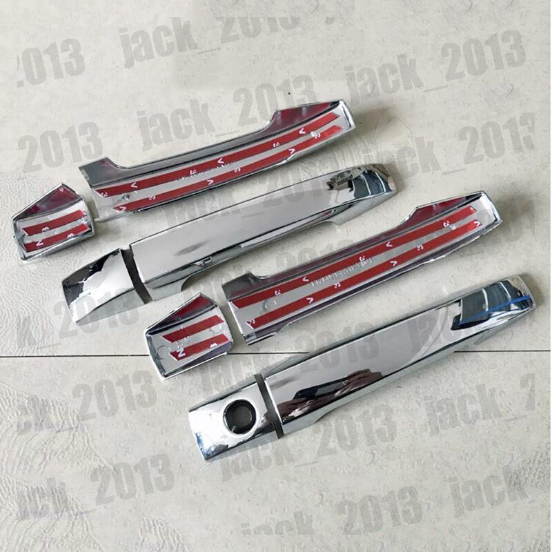 For 2008-2012 for Subaru Forester Chrome ABS Car Side Door Handle Cover Trim 8pcs