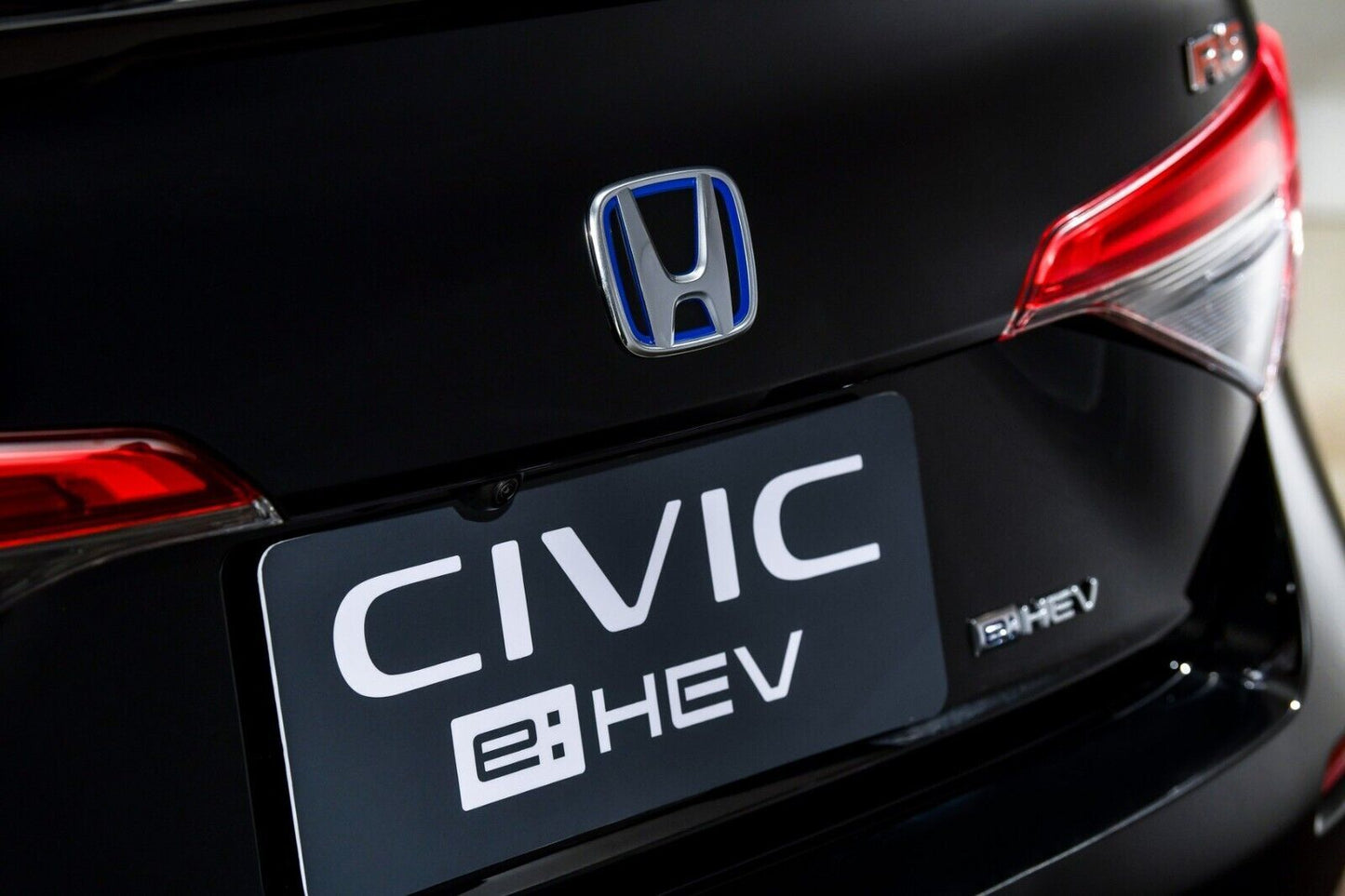 1. H FE e:HEV Black Gloss Embroidered Badge for Honda for Civic FE 2021-23