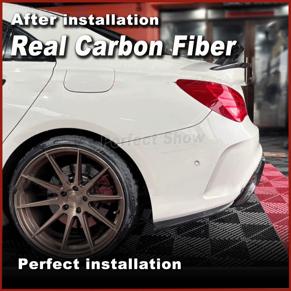 Carbon Rear Side Bumper Splitter for Mercedes-Benz CLA W117 C117 CLA45 CLA250