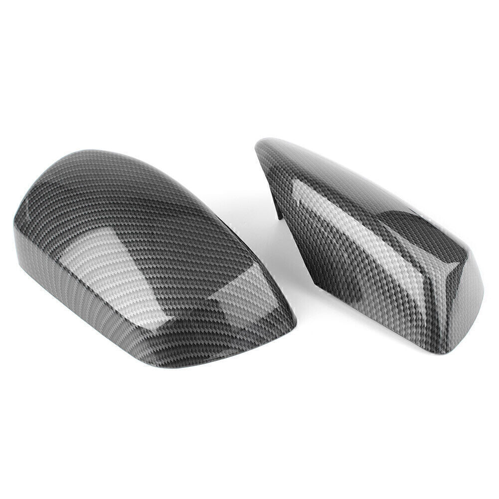 2x Exterior Rear View Side Mirror Cover Trim 2x Fit for BMW E60 2004-2007 Q
