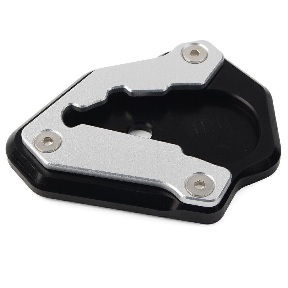 Black Side Kickstand Stand Enlarger Pad Extension Plate for DUCATI 848 1098 1198