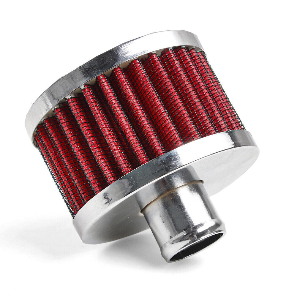 2x Red Extra Flow 1 to 1-1/4 Push In Valve Cover Baffle Breather Vent Filter