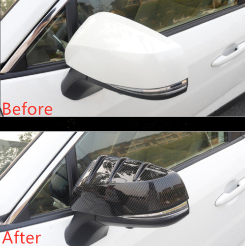 For Explorer 2011-2019 Chrome Outer Side Door Mirror Strips Cover Trim ABS v