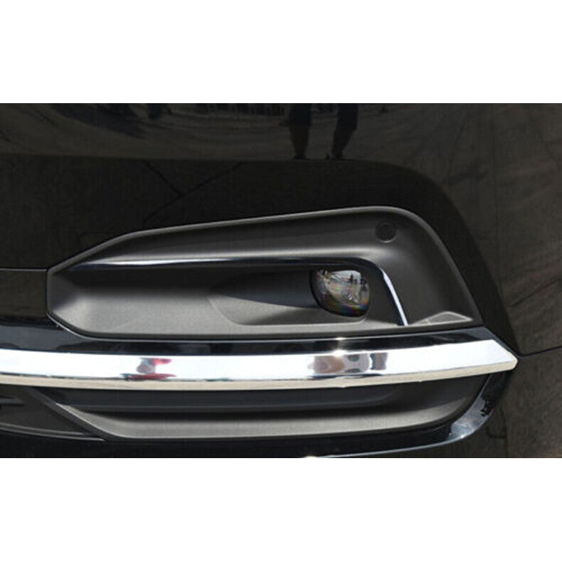 for Volvo S90 2021-2022 Black Front bumper Fog Light Lamp Eyebrow Strips Trim 2x