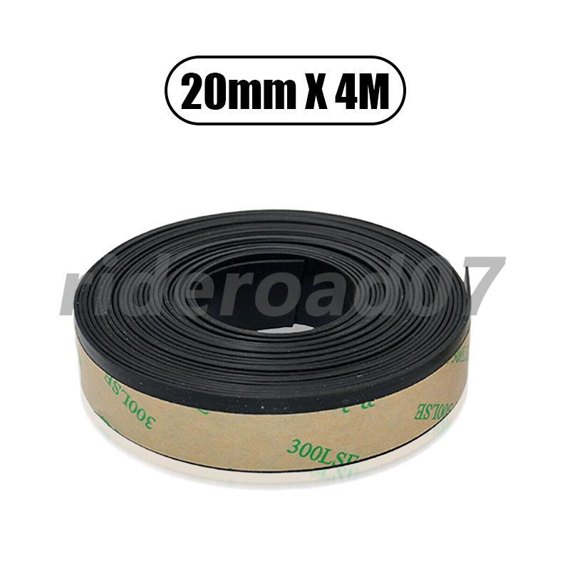 Front Rear Side Window Trim Edge Moulding Rubber Weatherstrip Seal Strip 4M 20mm