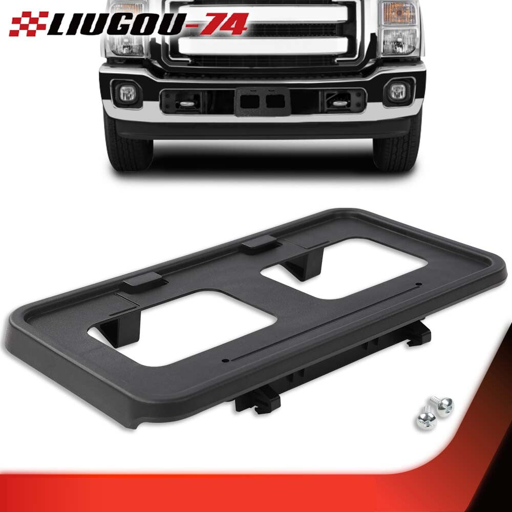Fits 11 - 16 for SuperDuty F250 Front License Plate Tag Bracket with Screws - v