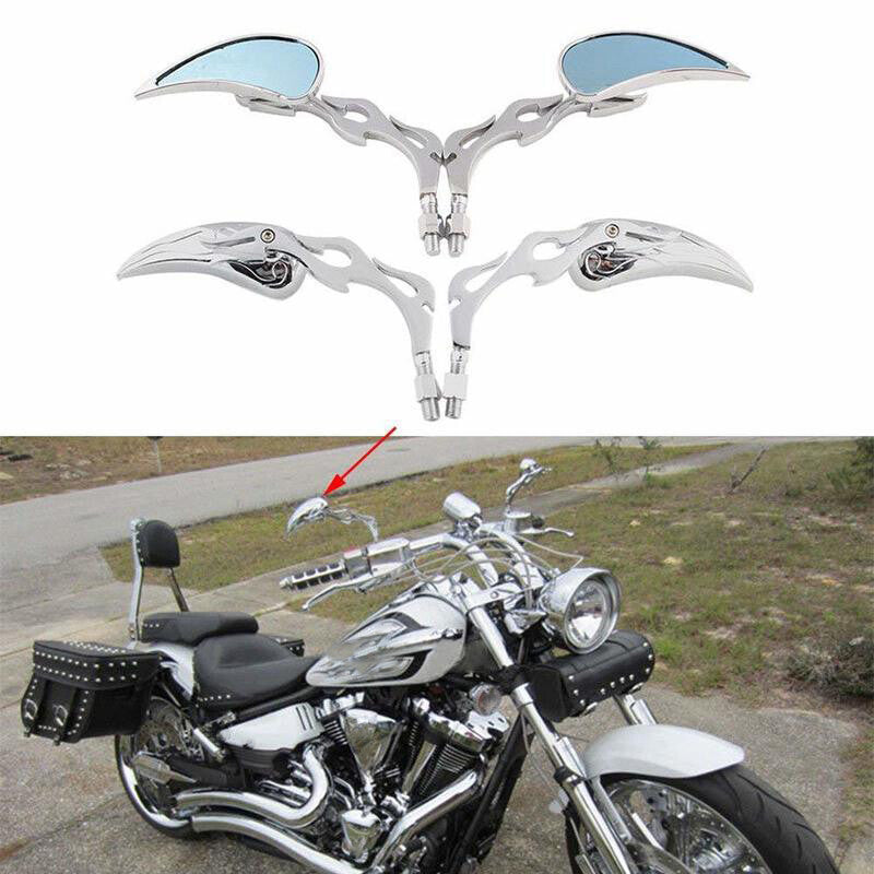 Chrome Motorcycle Rearview Mirrors for Honda Shadow Spirit Aero Ace VT 750 1100 Q