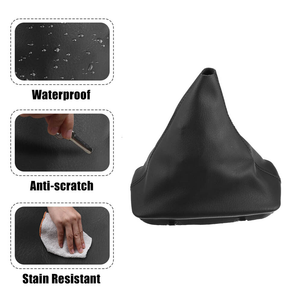 Shift Boot Cover Gear Shift Knob Boot*1 for Mercedes-Benz C-class W204 2008-2013 Q