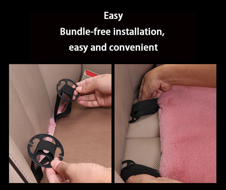 Car for Seat Cover Front Cushion Soft Comfortable Plush Pad Protector Mat Multicolor Q