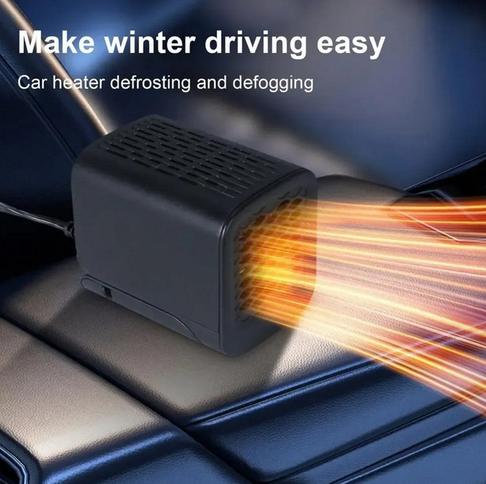 Portable Electric Car Heater 12V Heating Fan Winter Defogger Defroster Demister