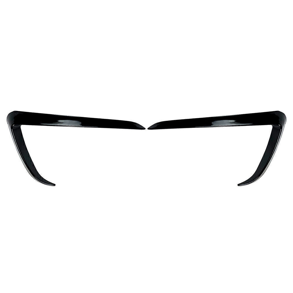 Gloss Black Front Fog Light Lamp Eyebrow Cover Trim Fit for Tesla for Model Y 2020-2023