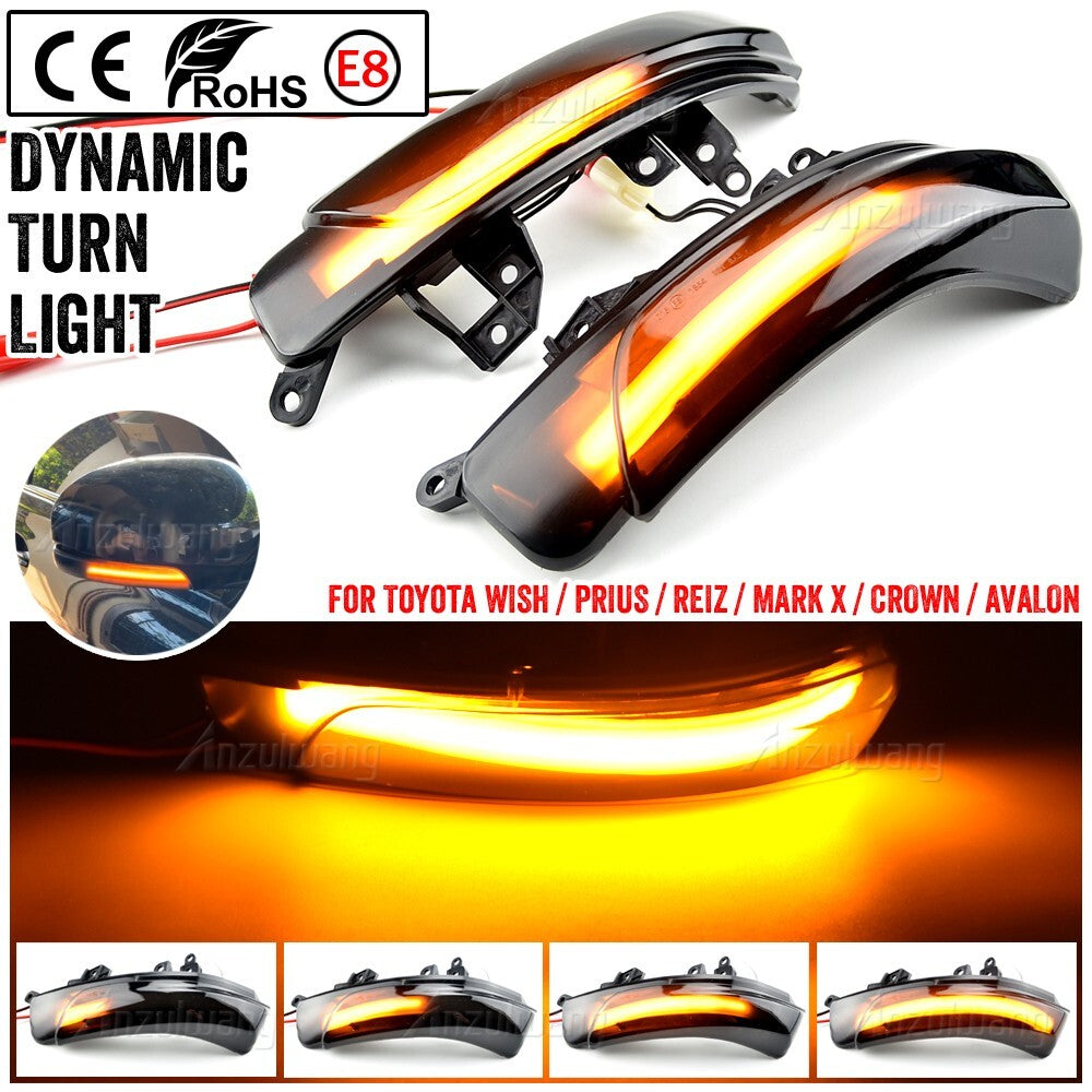 Dynamic Turn Light for Toyota REIZ PRIUS ZVW30 CROWN GRS202 PRIUS ZVW30 AZK10