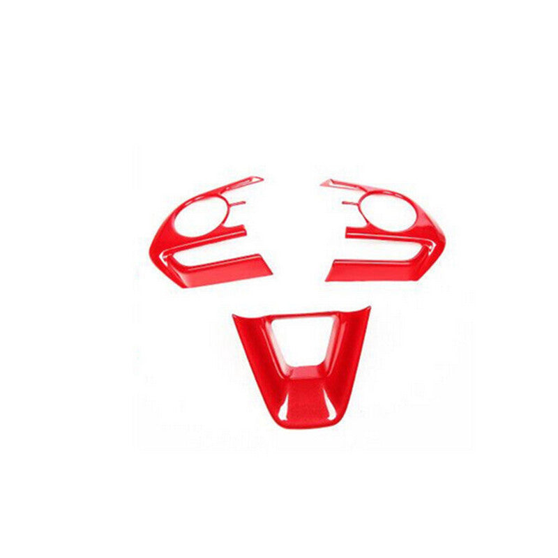 3P Inner Steering Wheel Frame Molding Trim Red for Toyota for Corolla Cross 22-24