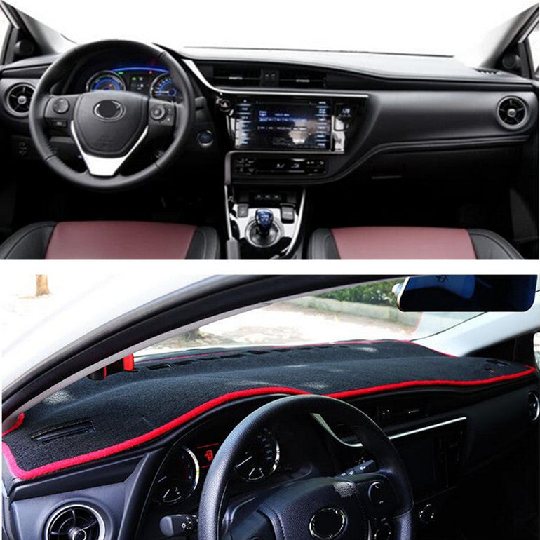 Car DashMat Dashboard Dash Cover Mat Red 1pcs Fit for Corolla 2014-2018 v
