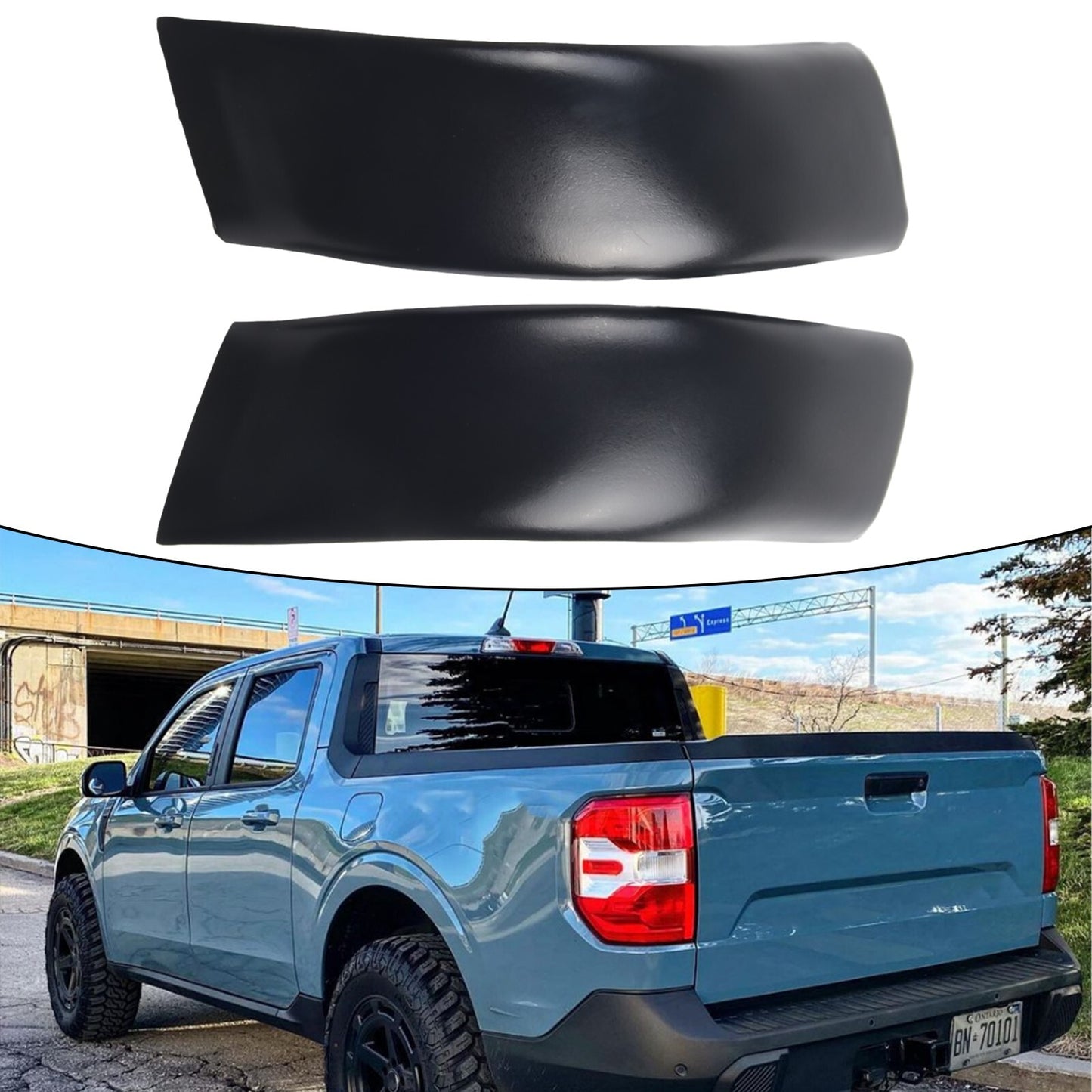 2Pcs/Kit Upgraded Roof Molding for Ford 1999-2007/Super Duty Right And Left Side
