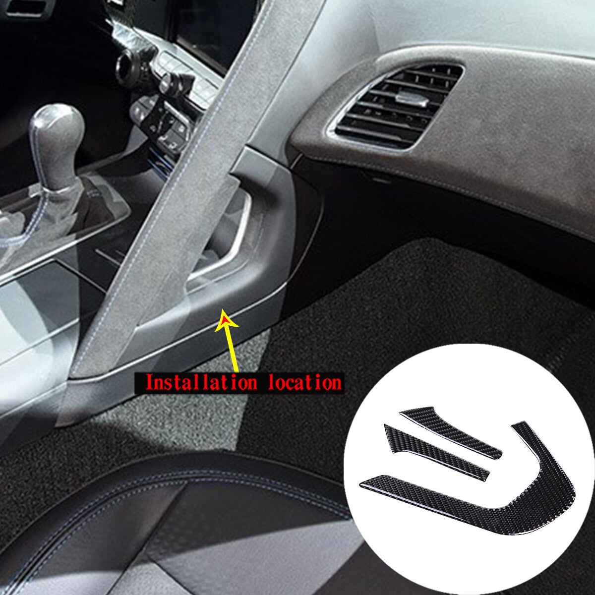 4-Piece Silver Alloy Air Conditioning Volume Finger Ring for Jaguar for F-Type 2013-2022- v
