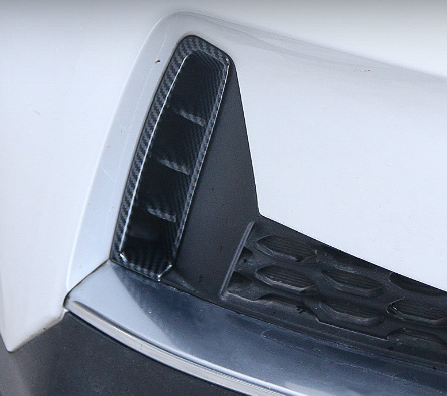 for Kia Carnival 2022-2023 Carbon Fiber Front Bumper Air Inlet Vent Frame Cover