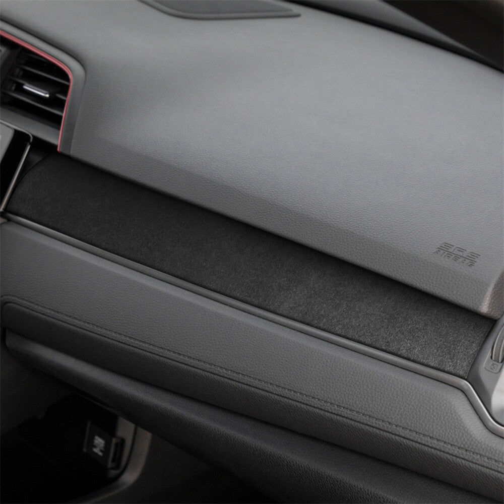Suede Black Gray Dashboard for Co -pilot Panel Cover Fit for Honda for Civic 10th 2016-21