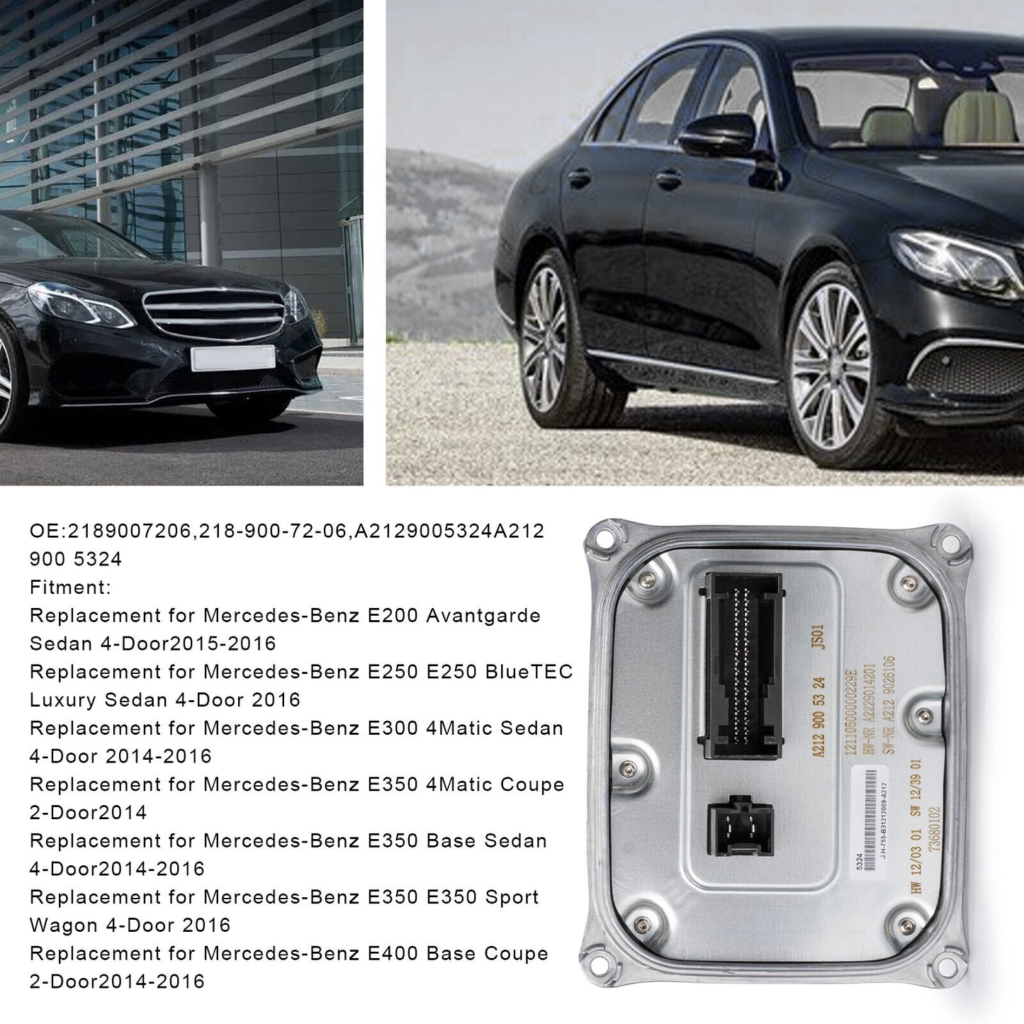 One LED headlight ballast control unit for Mercedes-Benz W212 E-CLASS 2014-2016 Q