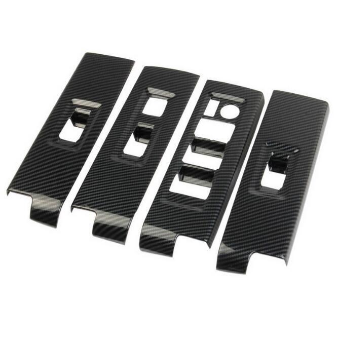 Carbon Fiber Window Switch Panel Cover Trim Fit for Sequoia 2023 2024 v