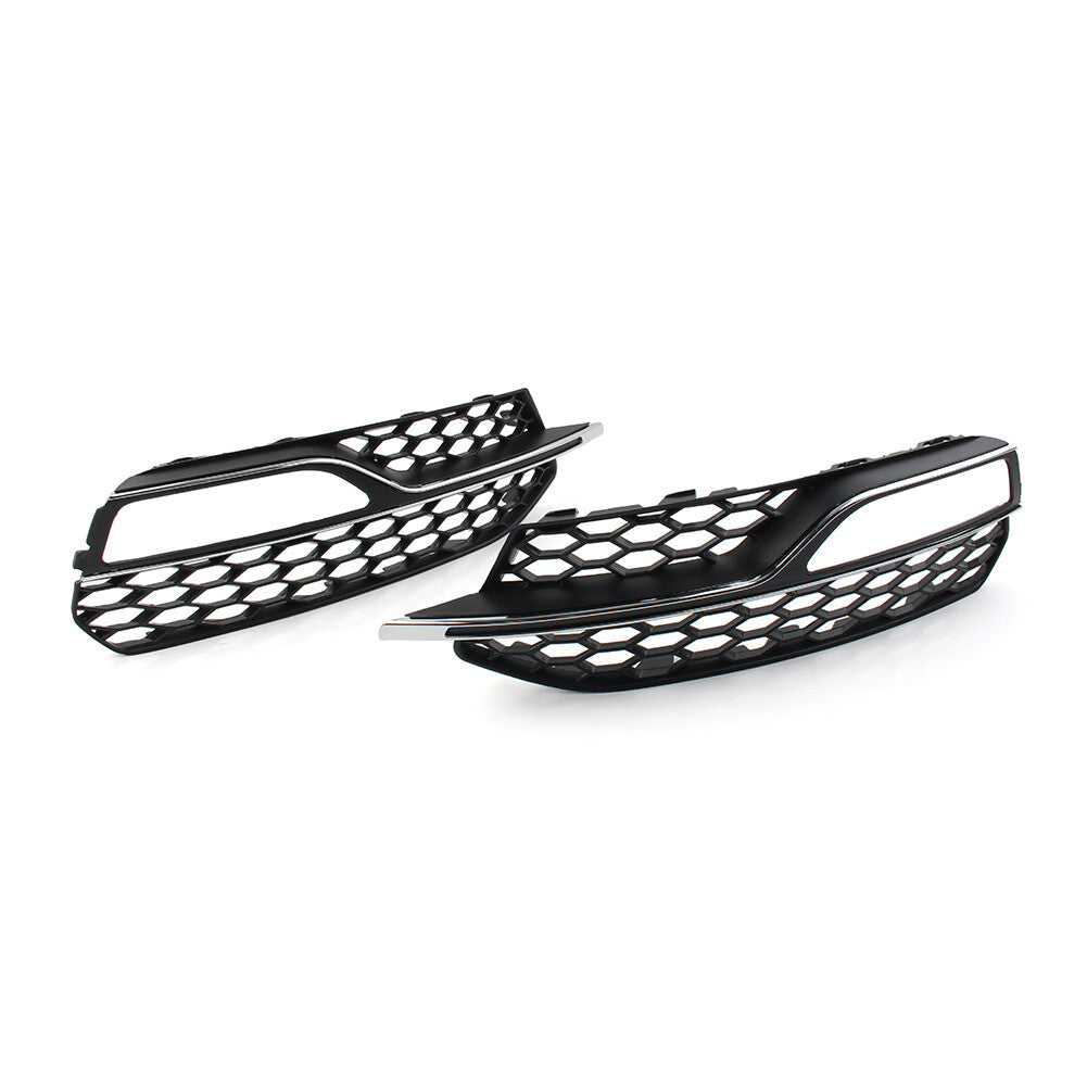 Front Bumper Fog Light Grill Honeycomb Cover for Audi A3 S-Line S3 2013-2017 cl