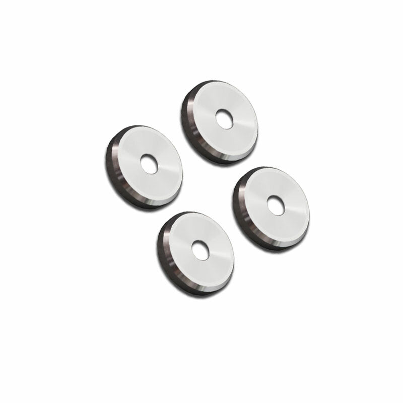 Silver aluminum alloy door lock bolt ring protective sleeves suitable for Porsche for Cayenne 2018 - 2021