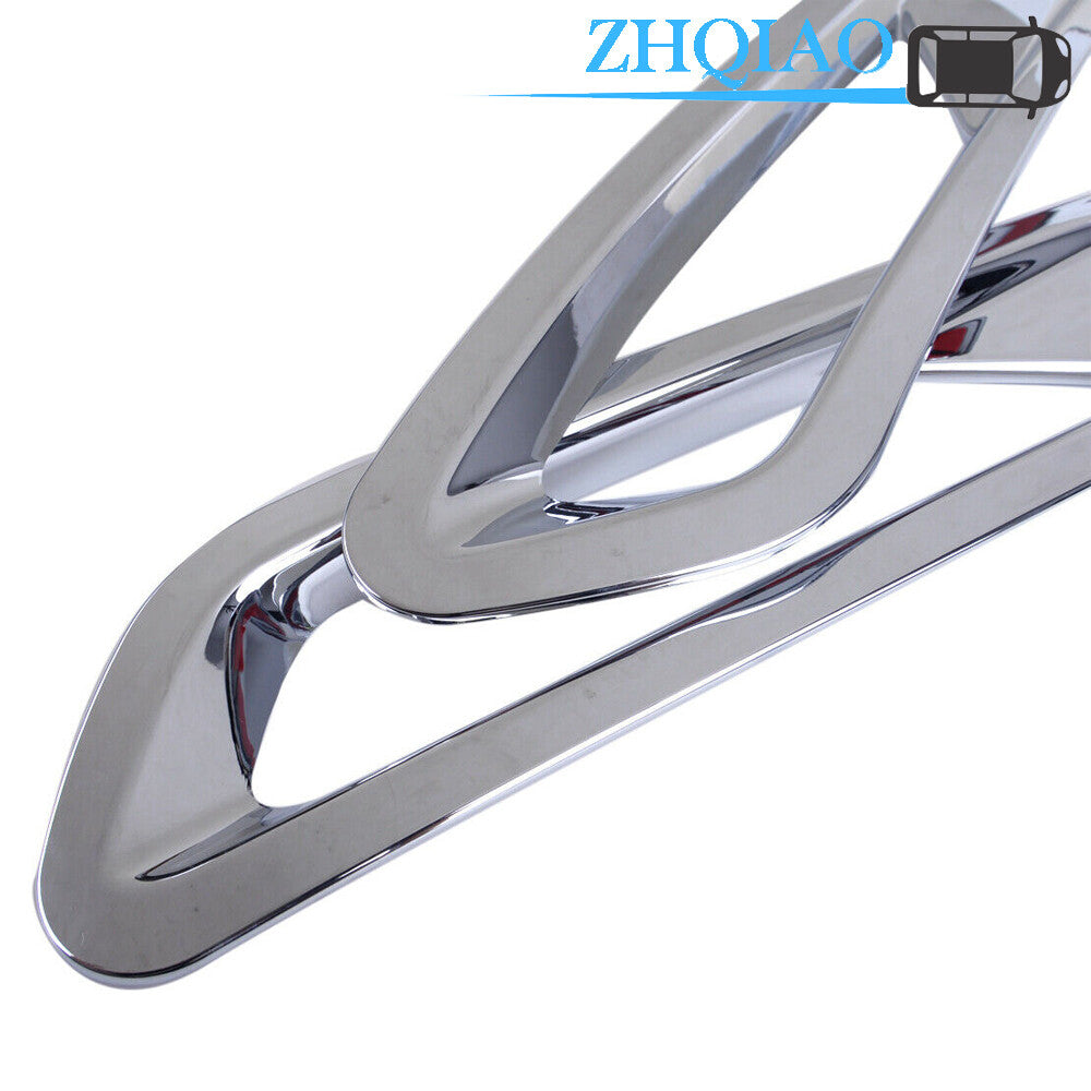 Chrome lower Front Fog Light Lamp Cover Trim Fit for Volvo XC60 2018 2019