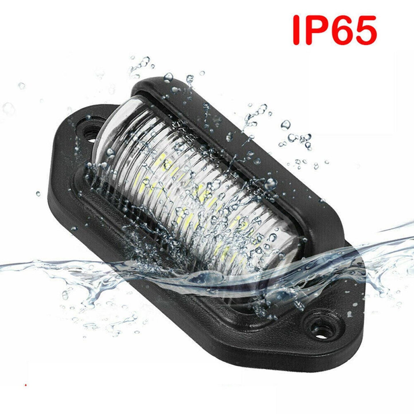 2Pcs Super Brightness 6-LED Number License Plate Light Step/Door Light Lamp