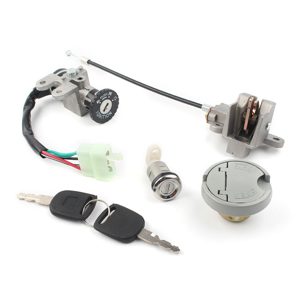 Ignition Lock Switch Fuel Cap Tank Cover for Chinese Scooter GY6 49cc 50cc Q