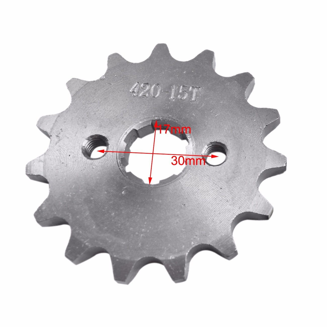 420 chain + 16T front and rear sprockets suitable for all-terrain vehicles, go-karts, off-road bikes, 125cc and 140cc.