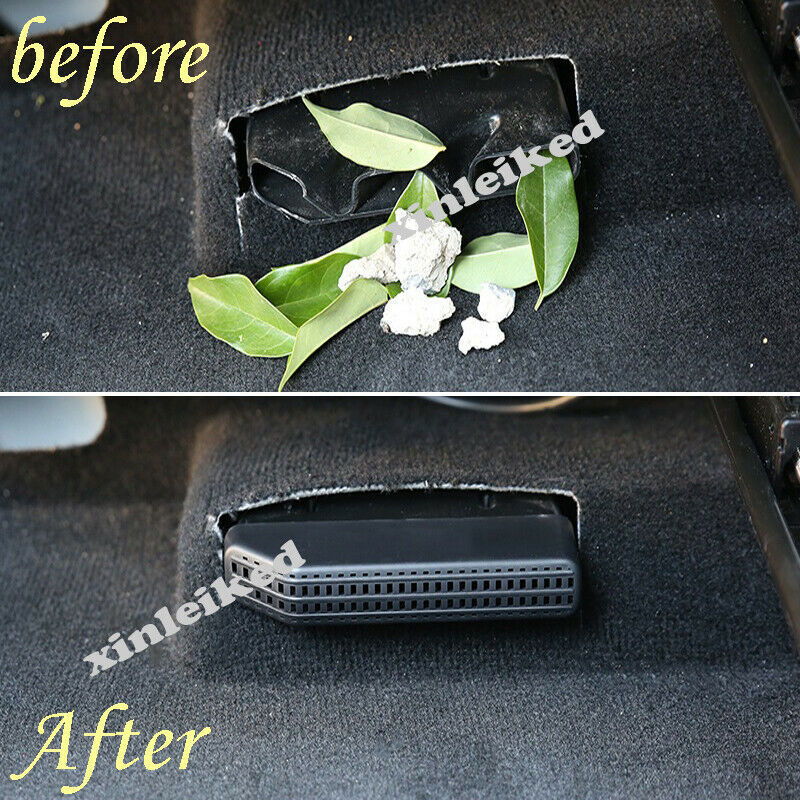 for Hyundai Santa Fe ix45 2019-2021 Black for Seat Outlet Dust Decor Cover Trim 2X