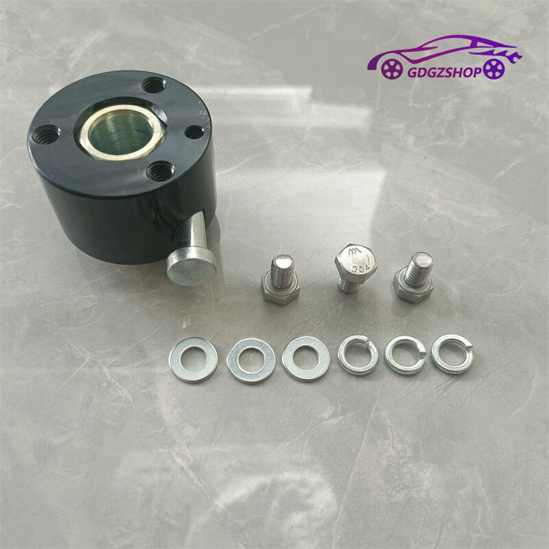Steering Wheel Quick Release Disconnect Hub 3/4 Shaft Size Aluminum Black