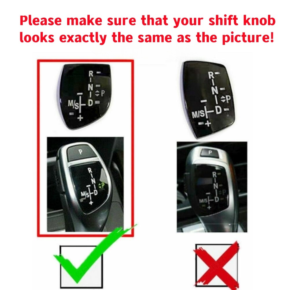 Car Shift Button Panel Shift Button Cover for BMW X1 X3/X5 F01 F10 F30 M3 M5 Q