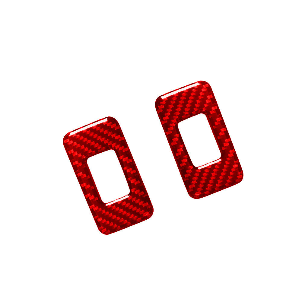 Red Carbon Fiber Center Console Right Side Cover Trim For Explorer 2020-23 v