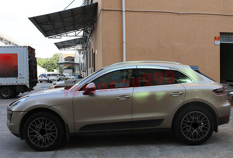 for Porsche Macan 15-23 silver Window Visor Vent Sun Shade Rain Guard Door Visor