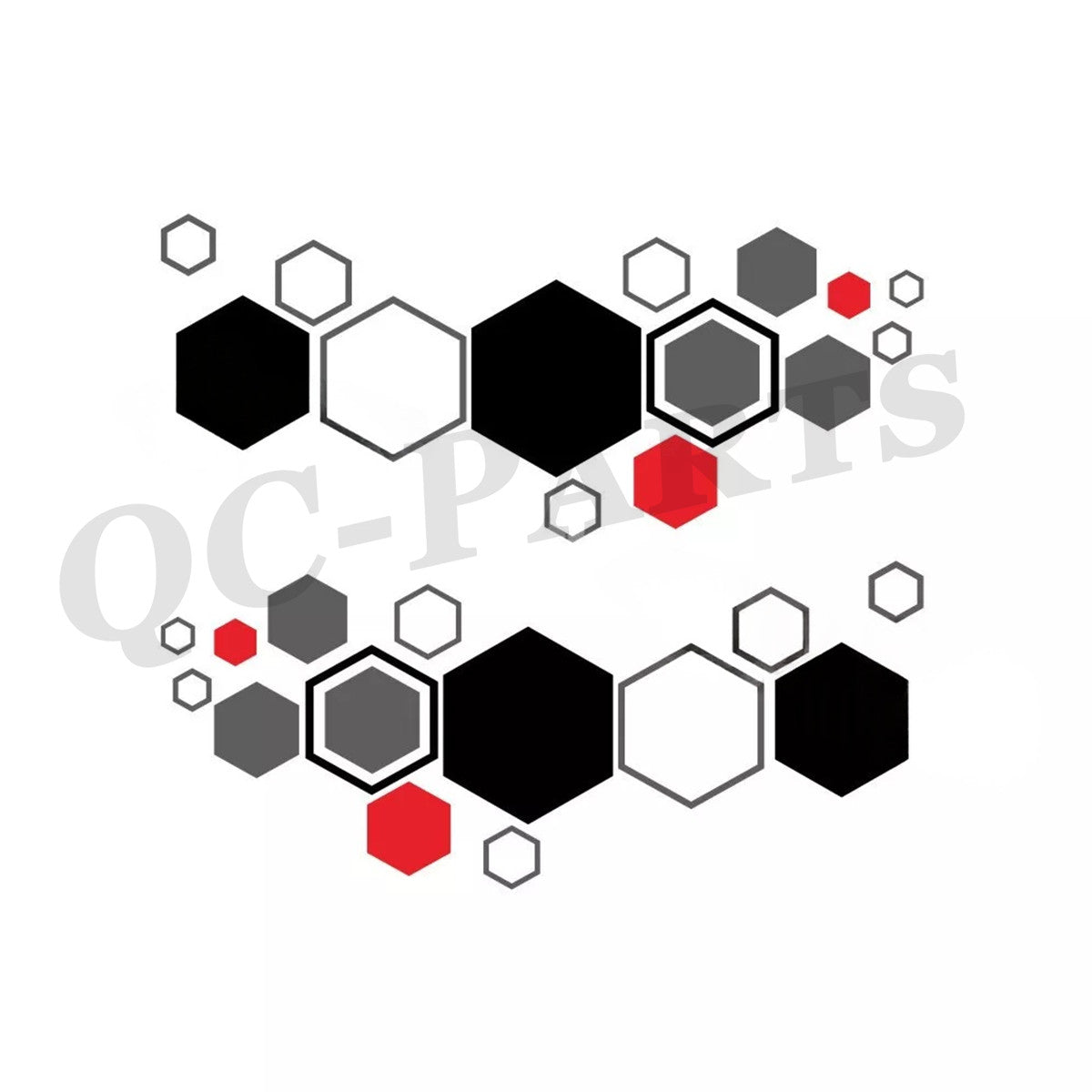 Honeycomb graphic sticker vinyl decals for car body side trim accessories