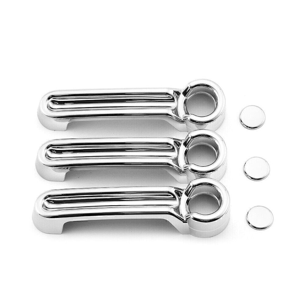 Exterior Door Handle Tailgate Cover Trim for Jeep for Wrangler JK 07-17 2Dr Chrome
